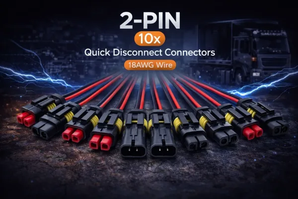 Комплект 10шт 2х-контактний роз’єм_ гніздо 18AWG