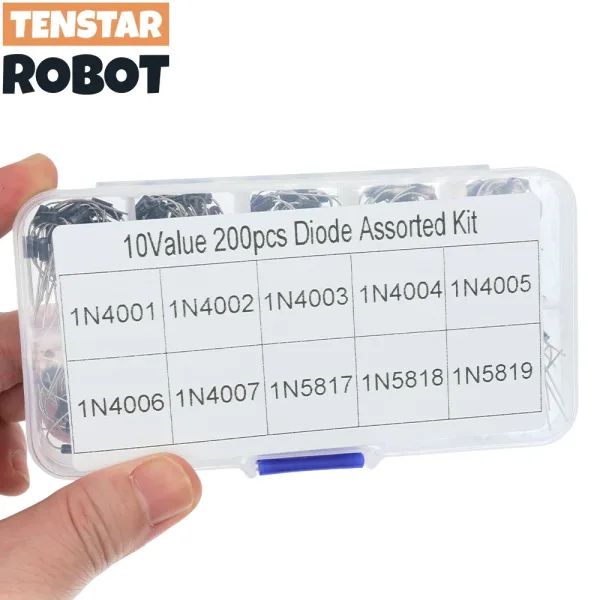 Набір 200шт10 комплектів діодів 1N4001_1N4002_1N4003_1N4004_1N4005_1N4006_1N4007_1N5817_1N5818_1N5819