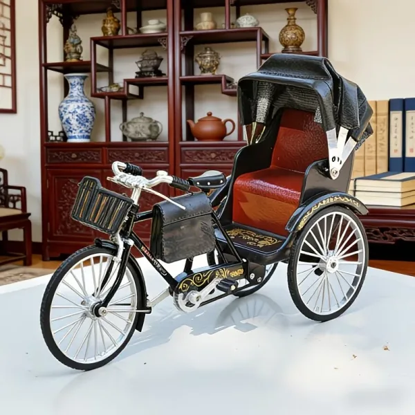 Конструктор вінтажної рикші (триколісний велосипед) 65 деталей, металевий