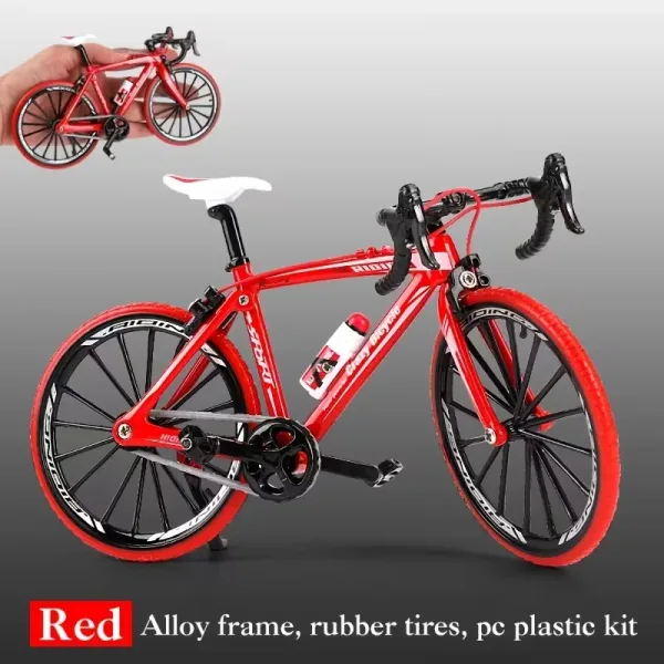 Міні велосипед (Finger Bike) червоний 17.5 см, металевий, з гумовими шинами